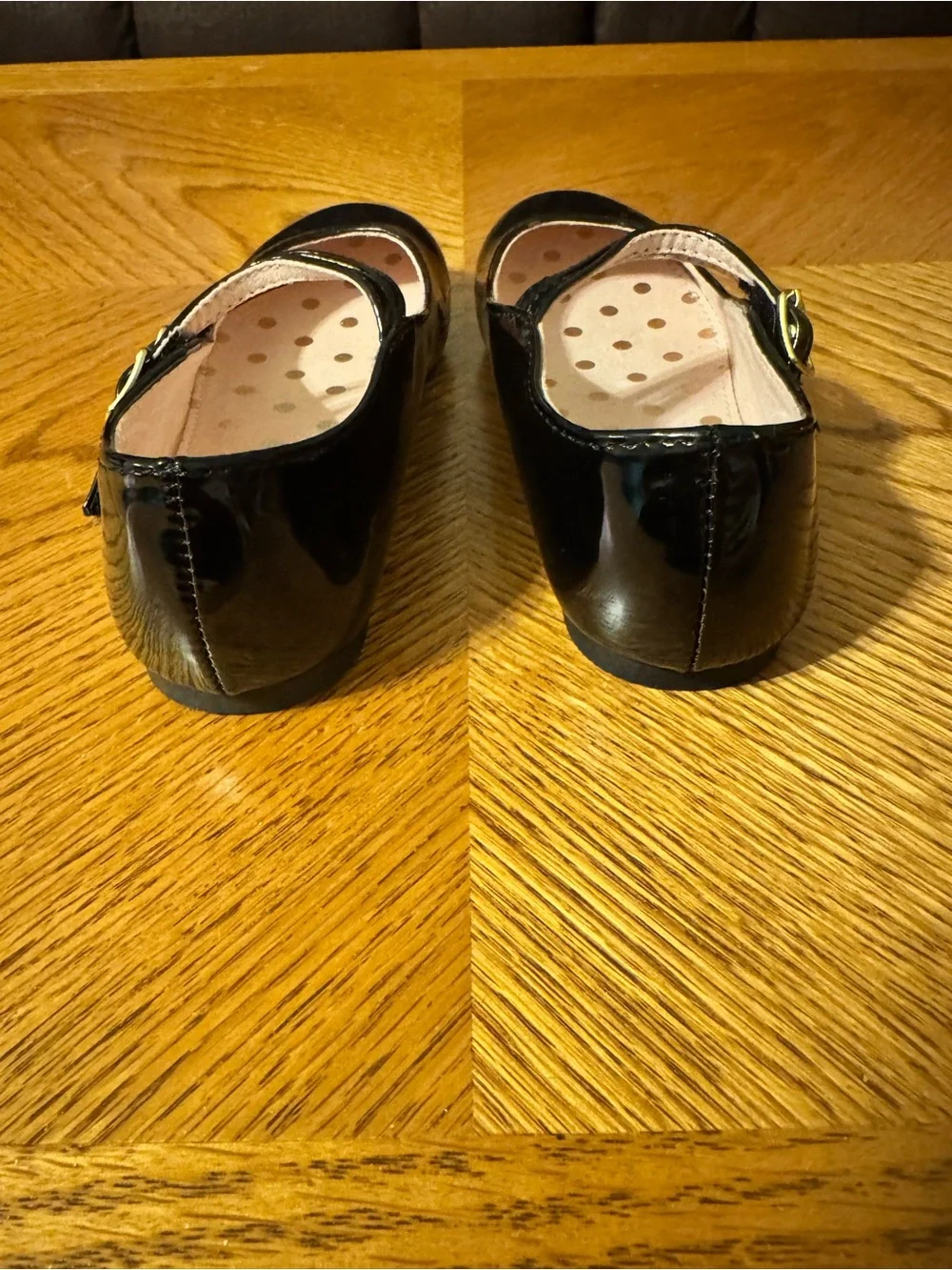 Christie & Jill Girls Black Patent Mary Jane Dress Shoes
